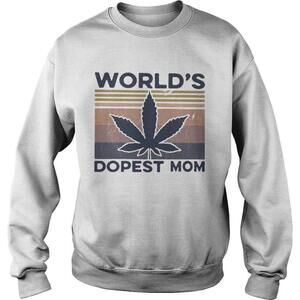 Cannabis Worlds Dopest Mom  Retro Shirt